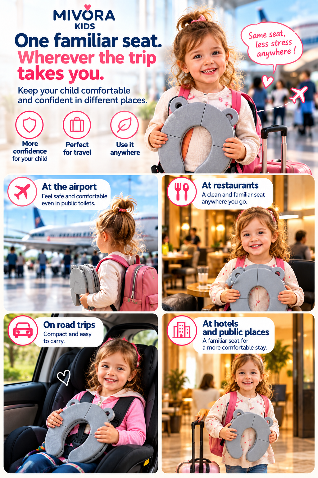 Mivora Fold&Go travel lifestyle uses