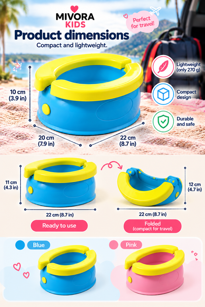 Mivora GoPotty product dimensions