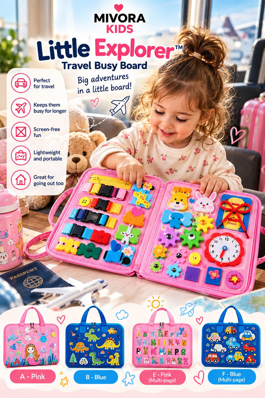 Mivora Little Explorer Travel Busy Board hero