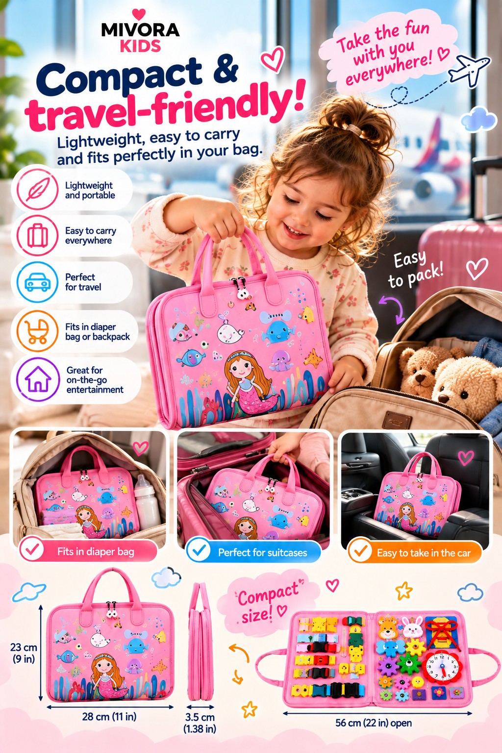 Compact and travel-friendly