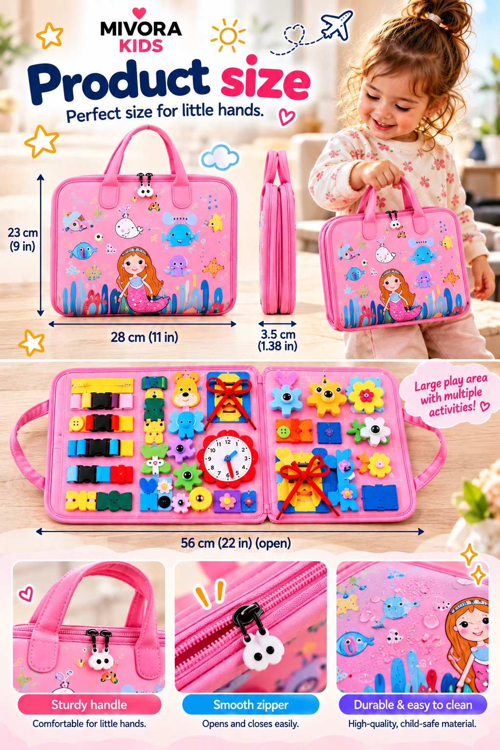 Mivora Little Explorer product size