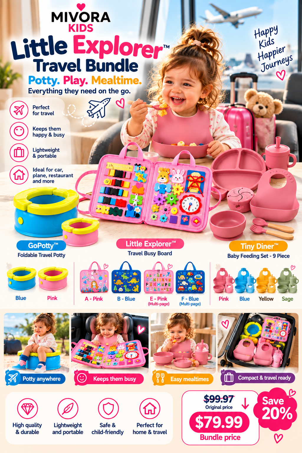 Mivora Little Explorer™ Reise-Set