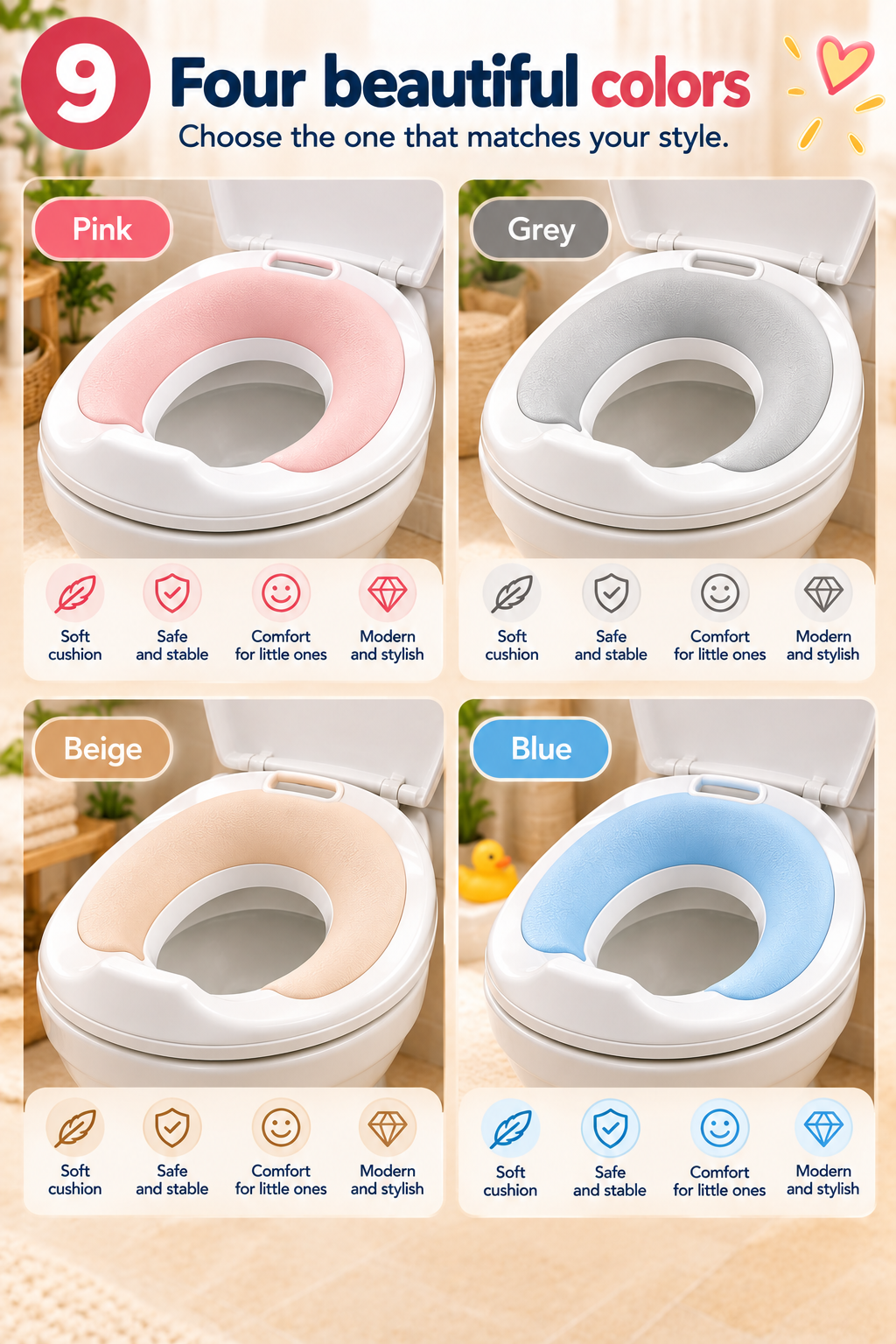Mivora Little Steps™ Toddler Toilet Seat - image 9