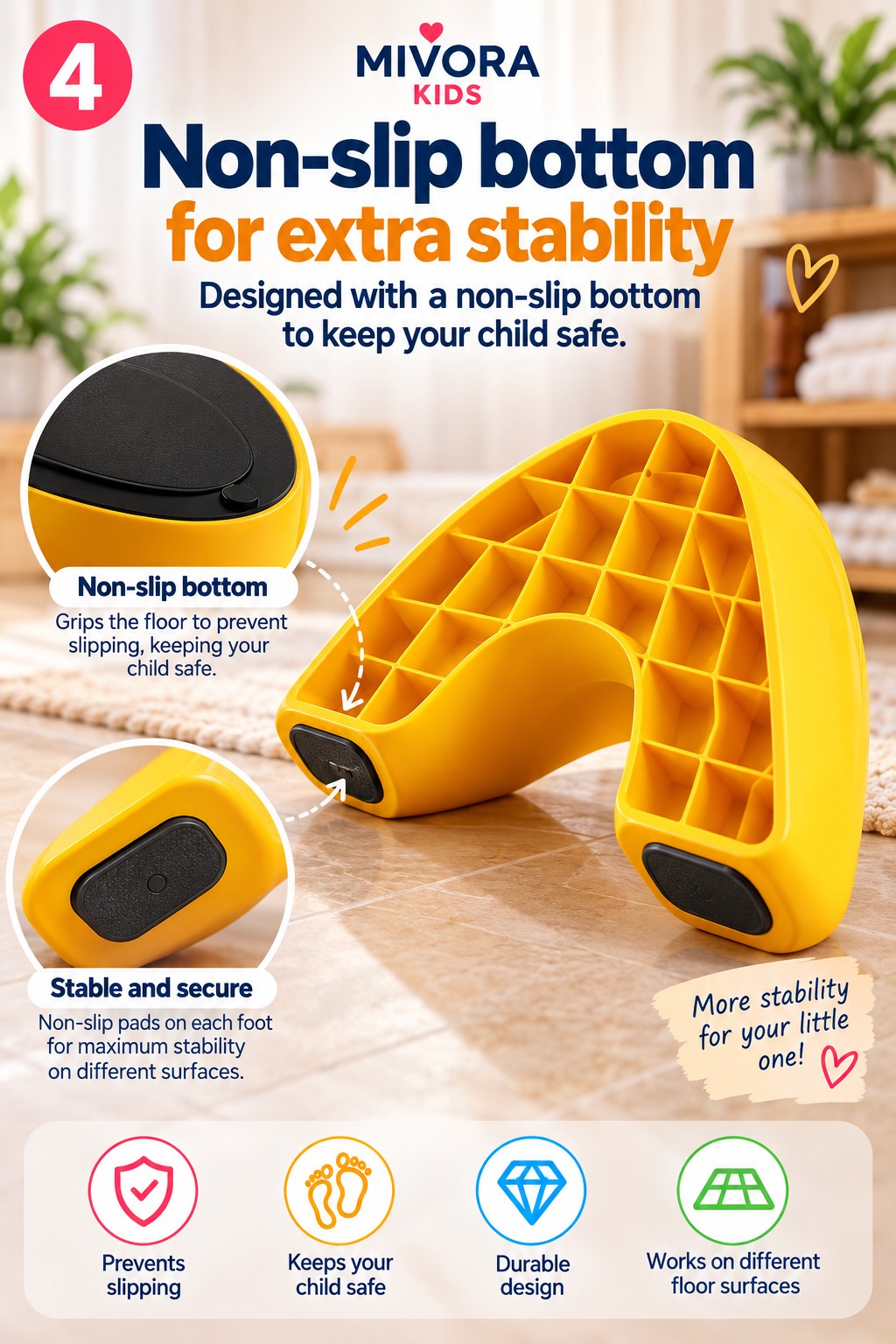 Mivora Reach&Grow™ Toddler Step Stool - image 4